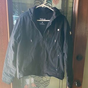 Hurley Men's Black Hoodie Jacket